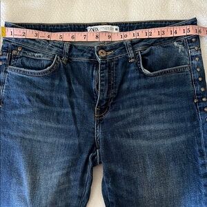 Zara jeans with side studded detail.